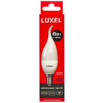 Лампа Luxel LED свічка нейтральне світло 6Вт C37 E27 4000К 047-NЕ - купити, ціни на - фото 2