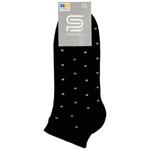 Premier Socks Women's Quarter Crew Polka Dot Socks s.23-25 Black