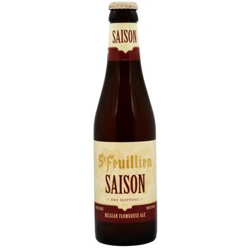 St-Feuillien Saison Light Unfiltered Beer 6.5% 0.33l - buy, prices for WINETIME - photo 1