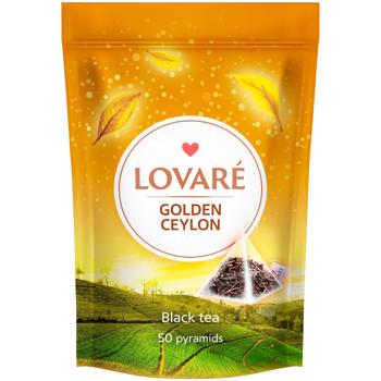 Чай чорний Lovare Golden Ceylon 2г*50шт - купити, ціни на Auchan - фото 1