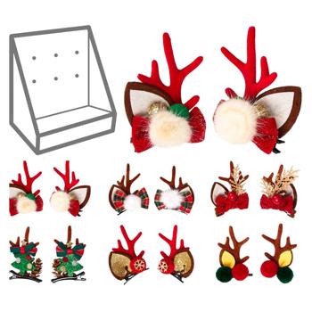 Заколка для волосся Koopman новорічна 5см х 2шт в асортименті