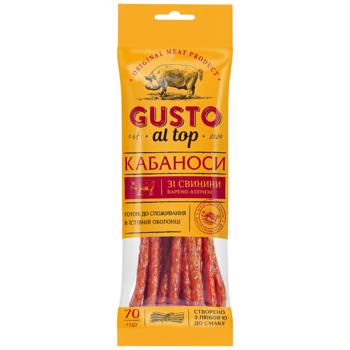 Кабаноси Gusto al Top зі свинини варено-копчені 70 г - купить, цены на Эпицентр FOOD - фото 1