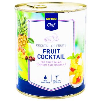 Metro Chef Fruit Cocktail with Grape Juice 850ml