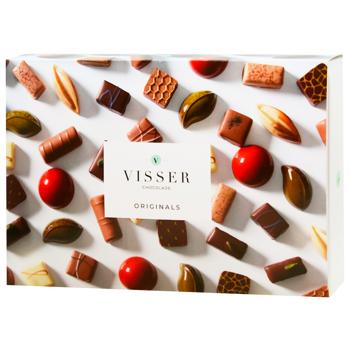 Конфеты Visser шоколадные пралине ассорти 190г