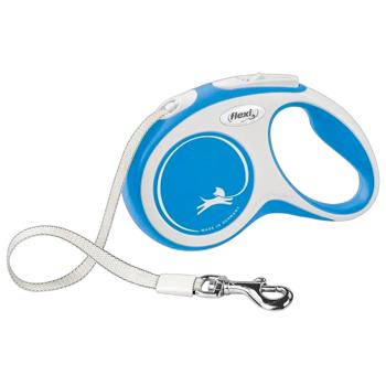 Flexi New Comfort Roulette Leash with Tape S Up to 15kg 5m Blue - buy, prices for MasterZoo - photo 1