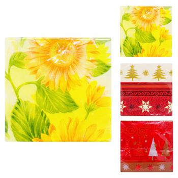 Lux Festive Three-layer Napkins 33x33cm 20pcs - buy, prices for Tavria V - photo 1