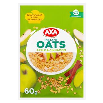 Axa Oatmeal Porridge with Apple and Cinnamon 60g - buy, prices for MegaMarket - photo 1