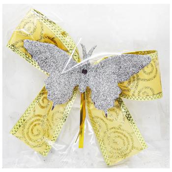 Украшение Бант с бабочкой 10см в ассортименте - купить, цены на - фото 2
