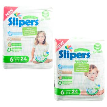 Slipers T-206 Twins 6 Diapers 15+kg 24pcs - buy, prices for Tavria V - photo 1