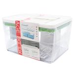 Емкость для хранения продуктов квадратная пластик с клапаном 1100мл