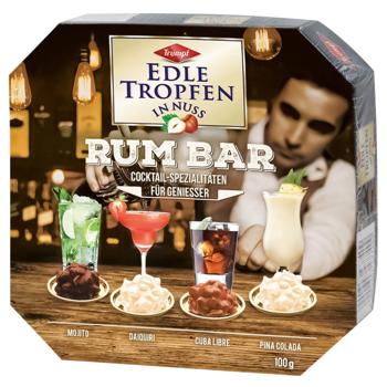 Конфеты Trumpf Edle Tropfen In Nuss Rum Bar 100г - купить, цены на NOVUS - фото 1