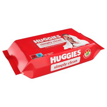 Серветки вологі Huggies Simply Clean дитячі 72шт - купити, ціни на - фото 2