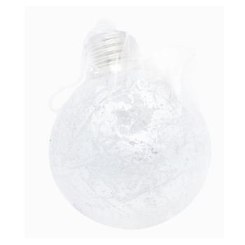 Silver Marble Christmas Ball with Backlight 8cm - buy, prices for COSMOS - photo 1