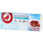 Auchan Bags for Freezing Zip 1l 25pcs