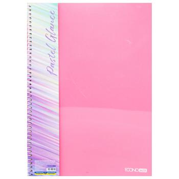 Economix Pastel A4 Checkered Notebook with Plastic Cover 80 Sheets - buy, prices for - photo 4