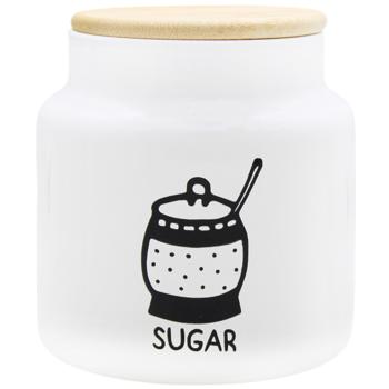Herevin White-Black Tea/Coffee/Sugar Storage Jar 635ml in assortment - buy, prices for Auchan - photo 2