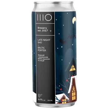 Пиво SHO Brewery Late Night Sho темное нефильтрованное 6,5% 0,33л