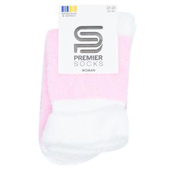 Шкарпетки Premier Socks жіночі з пухнастої пряжі з відворотом р.23-25 - купити, ціни на NOVUS - фото 2