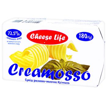 Смесь растительно-молочная Cheese Life Creamosso 72,5% 180г - купить, цены на - фото 1