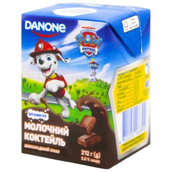 Коктейль молочний Danone Paw Patrol шоколадний смак 2,5% 212г - купити, ціни на Чудо Маркет - фото 2