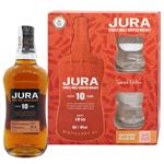 Isle of Jura 10yo Whiskey 0.7l + 2 Glasses