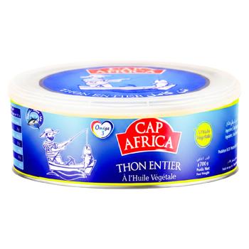 Тунець Cap Africa цілий ві олії ж/б 700г - купити, ціни на Grono - фото 1