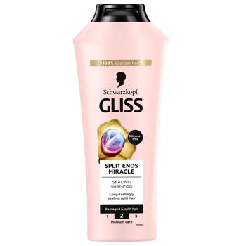 Шампунь Gliss Split Hair Miracle для пошкодженого волосся та посічених кінчиків 250мл - купити, ціни на За Раз - фото 1