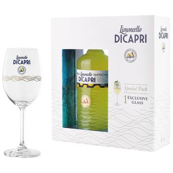 Набор Ликер Limoncello di Capri 0,7л + бокал - купить, цены на - фото 1