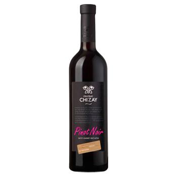 Cateau Chizay Limited Edition Pinot Noir Red Semi Sweet Wine 12% 0.75l - buy, prices for Vostorg - photo 1