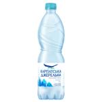 Вода мінеральна Карпатська Джерельна негазована 0,5л