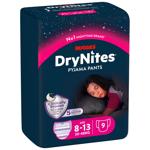 Подгузники-трусики Huggies DryNites для девочек ночные 8-15лет 9шт