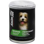 AnimAll Fresh Rabbit Meat with Rabbit Liver Wet Food for Adult Dogs 375g