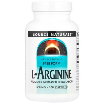 L-аргінін Source Naturals 500мг 100 капсул. - купити, ціни на Біотус - фото 1