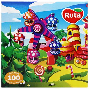 Салфетки косметические Ruta Kids двухслойные 100шт - купить, цены на Идеал - фото 5