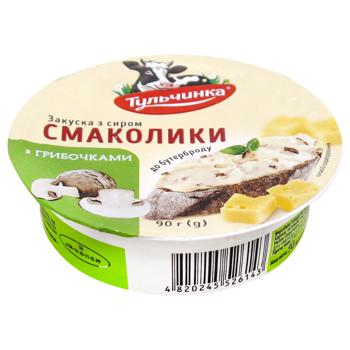 Закуска з сиром Тульчинка Смажені грибочки 90г - купити, ціни на Ідеал - фото 1
