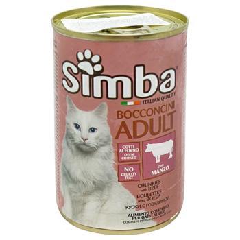 Корм влажный Simba с говядиной для кошек 415г - купить, цены на Таврия В - фото 1
