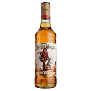 Ромовий напій Captain Morgan Spiced Gold 35% 0,5л - купити, ціни на Cупермаркет "Харків" - фото 1