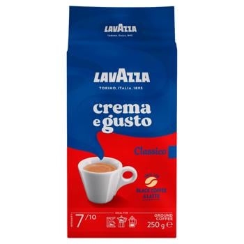 Кава Lavazza Crema e Gusto мелена 250г - купити, ціни на МегаМаркет - фото 1