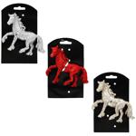 Украшение новогоднее Конь пластик 13,5см в ассортименте