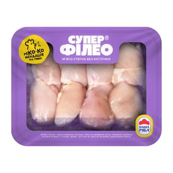 Super Filleo Chilled Chicken Broiler Thigh Fillet ~1,1kg - buy, prices for METRO - photo 1