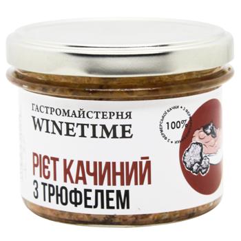 Риет Winetime утиный с трюфелем 200г - купить, цены на WINETIME - фото 1