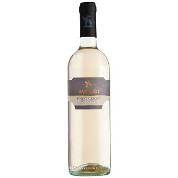 Вино Sartori Pinot Grigio біле сухе 12% 0,75л - купити, ціни на МегаМаркет - фото 1