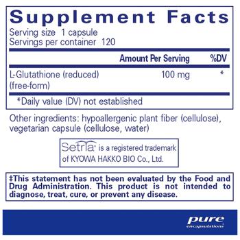 Glutathione Pure encapsulations 120pcs Usa - buy, prices for Biotus - photo 2