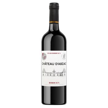 Вино Chateau D’abzac AOP Bordeaux червоне сухе 13% 0,75л