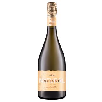 Вино игристое Shabo Мускатное белое полусухое 0,75л - купить, цены на КОСМОС - фото 1