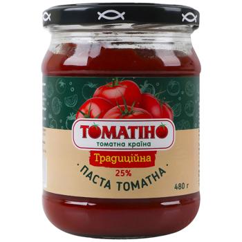 Паста томатна ТОМАТІНО Традиційна 25% 480 г - купить, цены на Эпицентр FOOD - фото 2