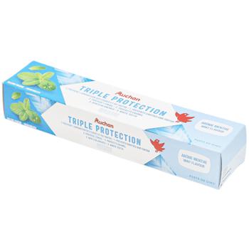 Auchan Toothpaste Triple Protection 75ml - buy, prices for Auchan - photo 1