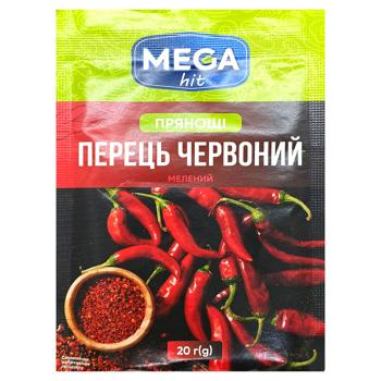 Перець червоний Mega hit мелений 20г - купити, ціни на Чудо Маркет - фото 1