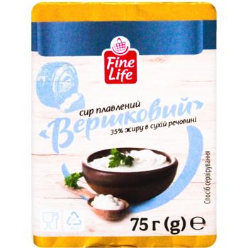 Сир плавлений Fine Life Вершковий 35% 75г - купити, ціни на Біотус - фото 3