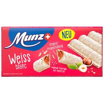 Munz White Chocolate and Praline Bar 100g - buy, prices for WINETIME - photo 1